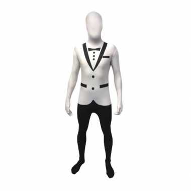 Tuxedo second skin wit suit