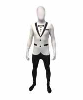 Tuxedo second skin wit suit